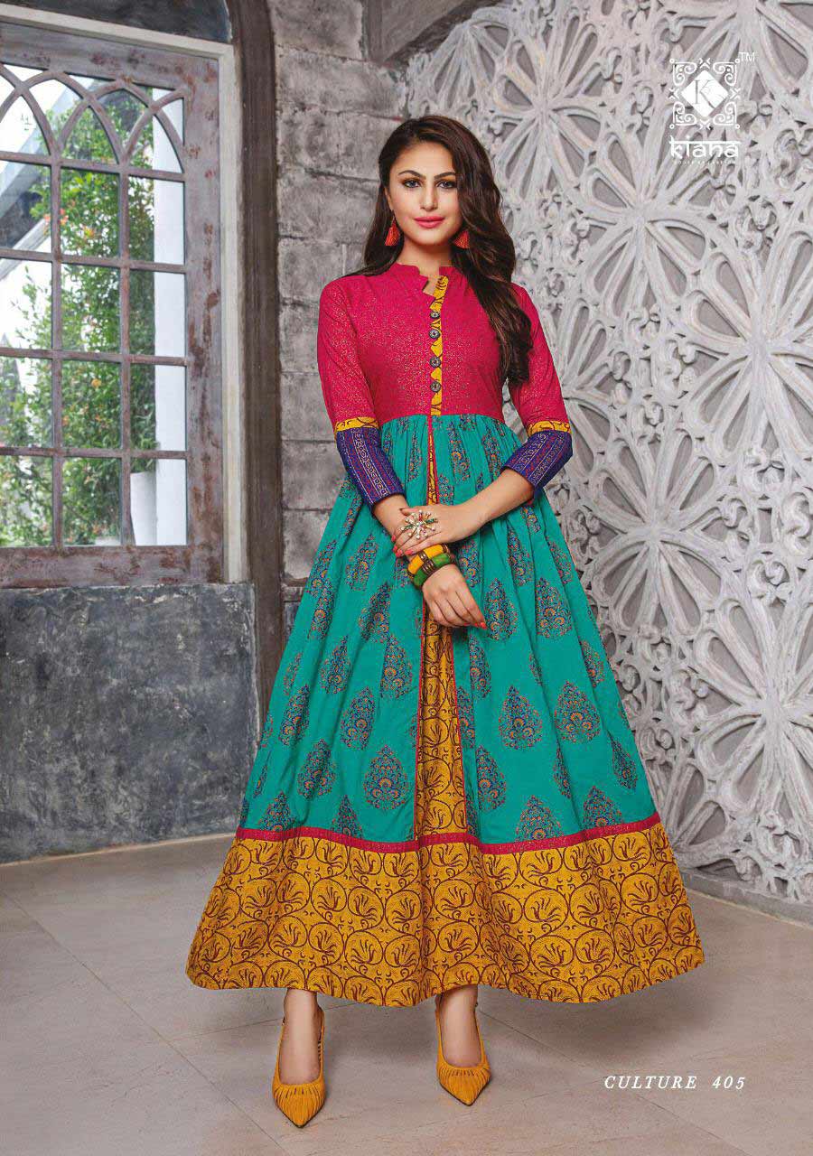 Culture Vol-4 Kiana Cotton Handwork Anarkali Kurti Culture Vol-4 Kiana Cotton Handwork Anarkali Kurti